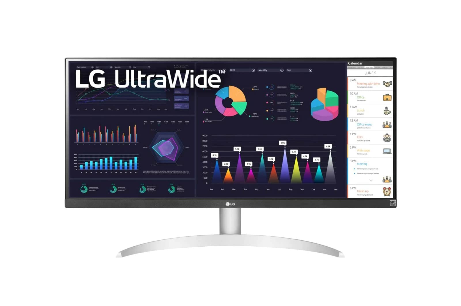 Foto 2 pulgar | Monitor Para Ordenador Lg Ultrawide Fhd 29wq600-w 29'' Blanco/plateado - Venta Internacional.