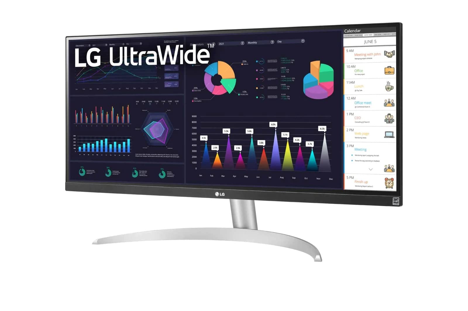 Foto 3 pulgar | Monitor Para Ordenador Lg Ultrawide Fhd 29wq600-w 29'' Blanco/plateado - Venta Internacional.