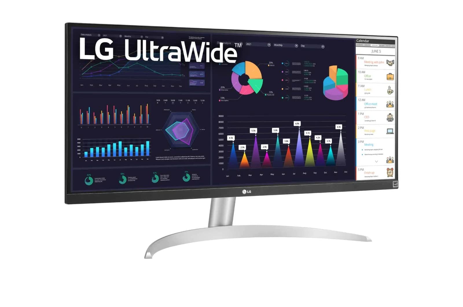 Foto 4 pulgar | Monitor Para Ordenador Lg Ultrawide Fhd 29wq600-w 29'' Blanco/plateado - Venta Internacional.