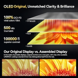 Foto 2 | Monitor Portátil Uperfect Oled 16 3k 2880x1800 120hz 1ms - Venta Internacional.