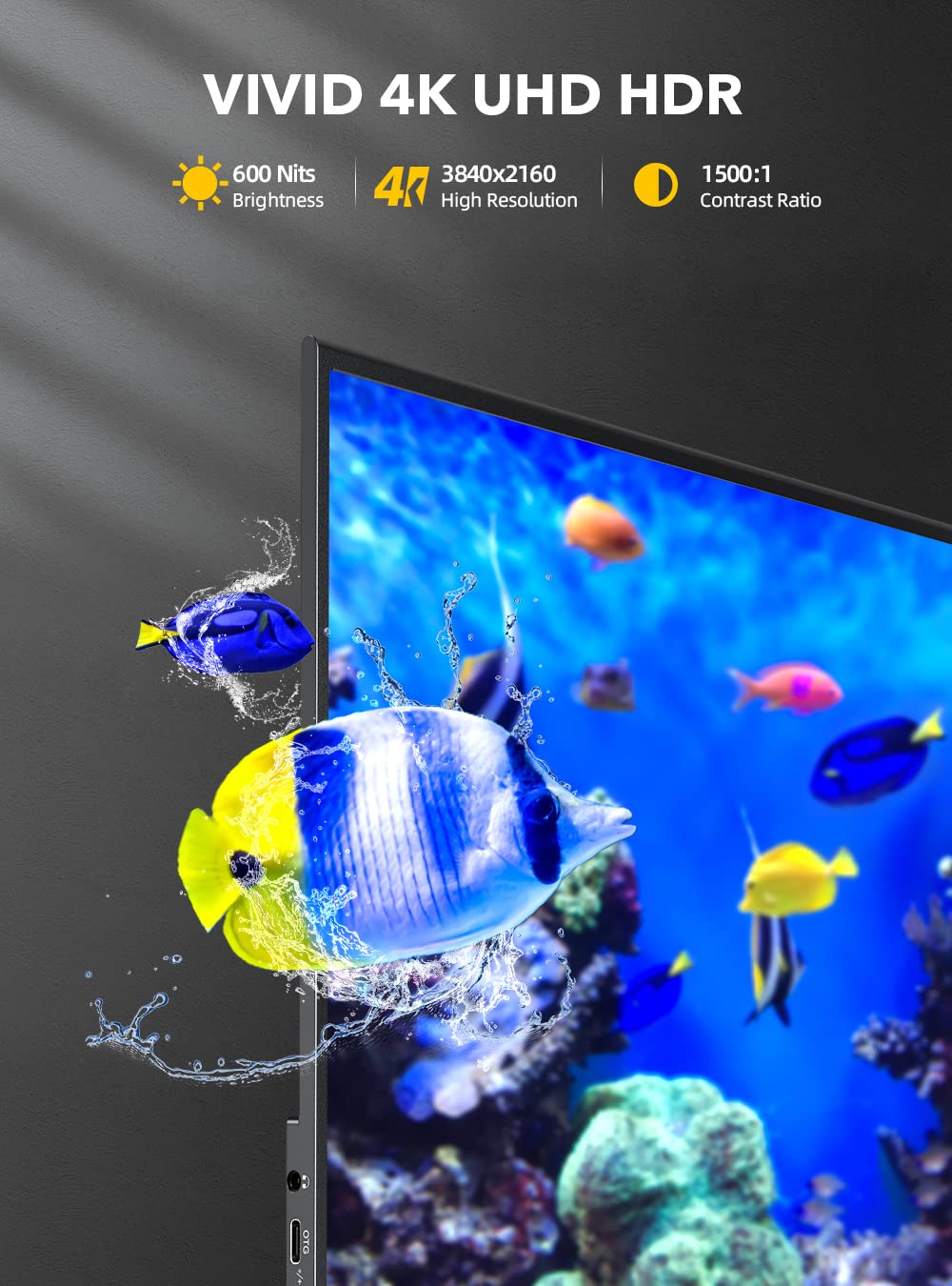 Foto 4 pulgar | Monitor Portátil Uperfect True 4k 15,6'' Uhd Ips 3840x2160 - Venta Internacional