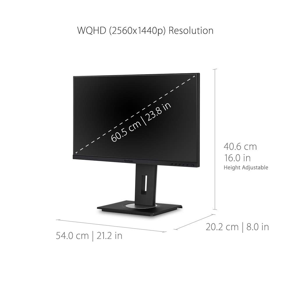 Foto 6 pulgar | Monitor Viewsonic Vg2455-2k De 24 Pulgadas Ips 1440p Usb C Hdmi - Venta Internacional.