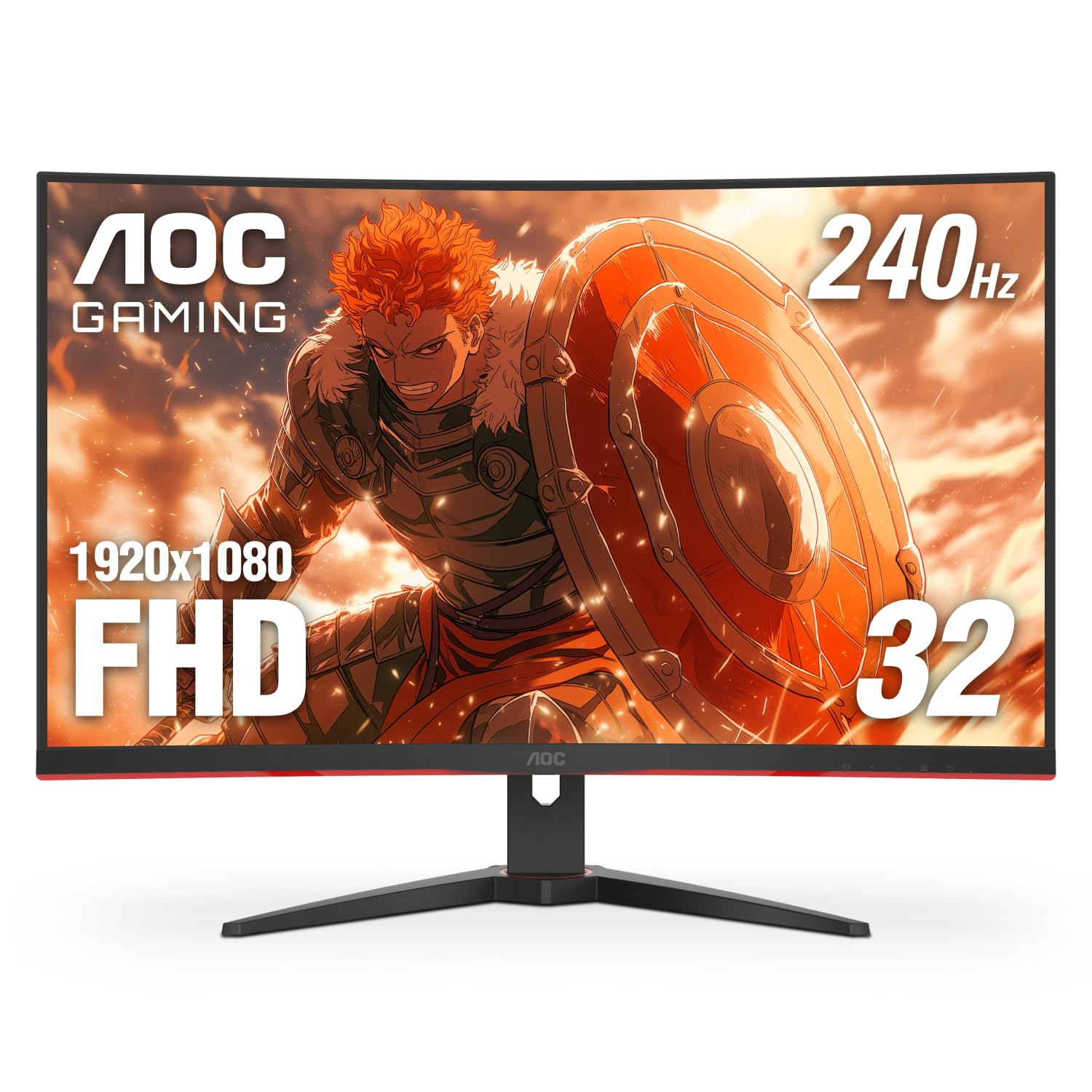 Foto 2 pulgar | Monitor AOC C32G2ZE 32 Pulgadas Curvo Full HD 240 Hz AMD Freesync - Venta Internacional