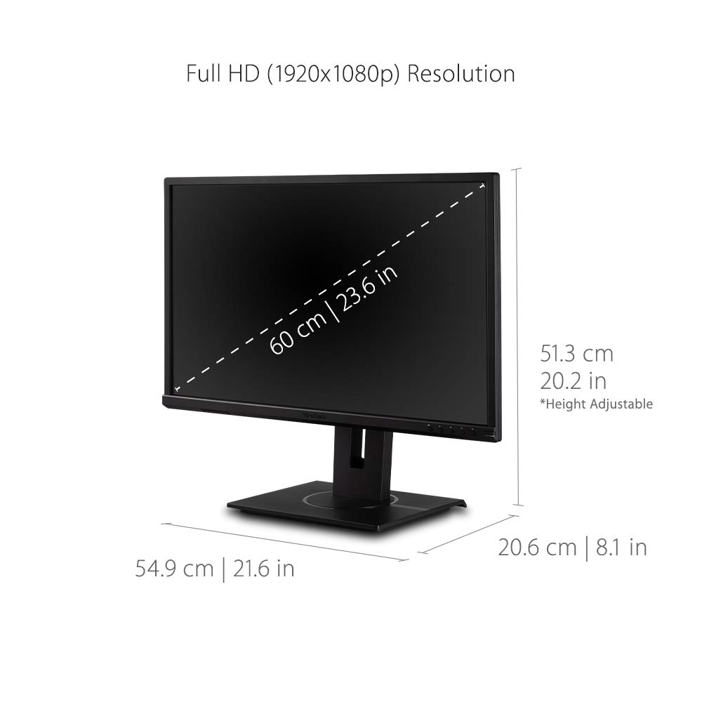 Foto 4 pulgar | Monitor Viewsonic Vg2440 Ips 1080p Hdmi/dp/vga/usb De 24 Pulgadas - Venta Internacional