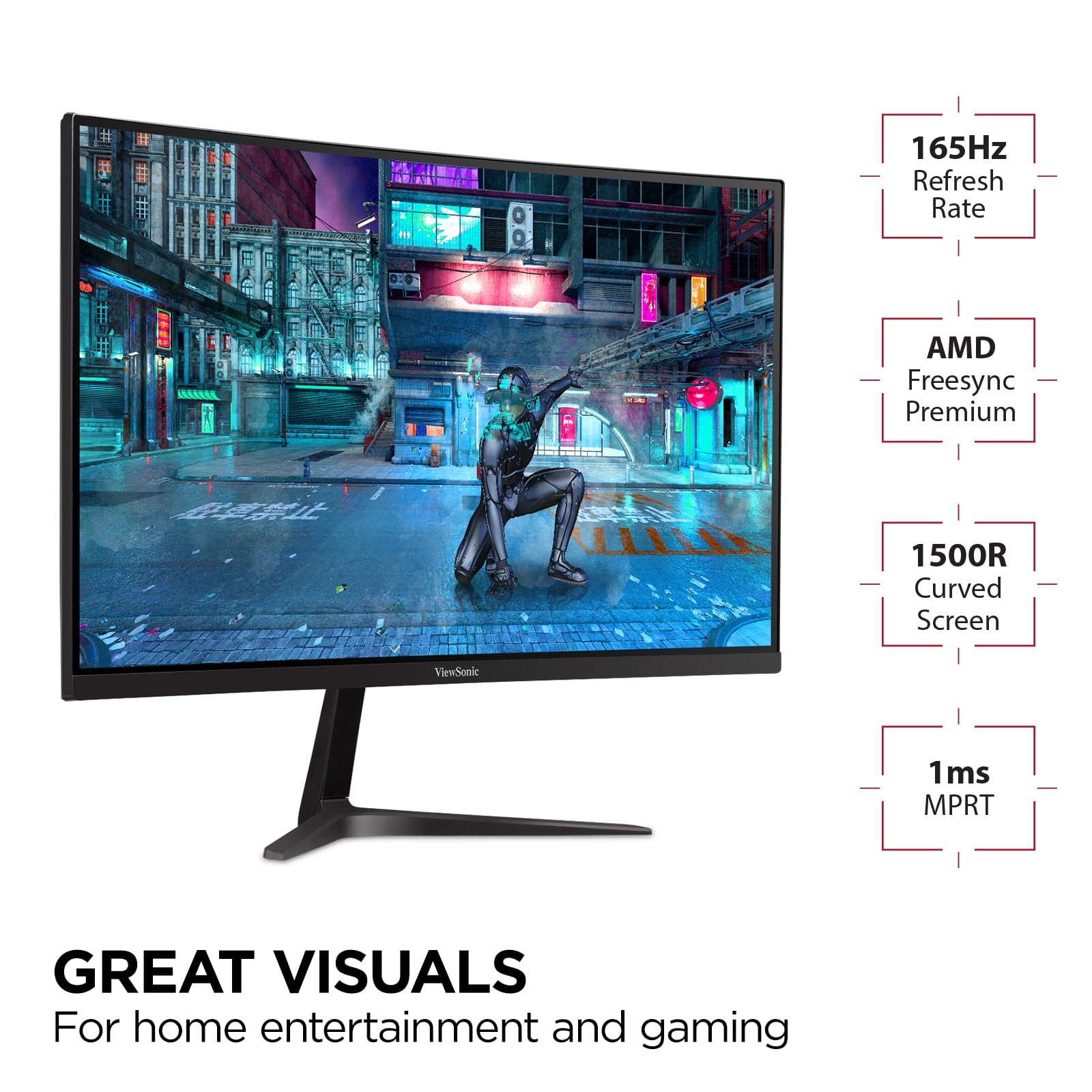 Foto 3 pulgar | Monitor para Videojuegos Viewsonic Vx2718-pc-mhd 27'' 1080p 1 Ms 180 Hz - Venta Internacional