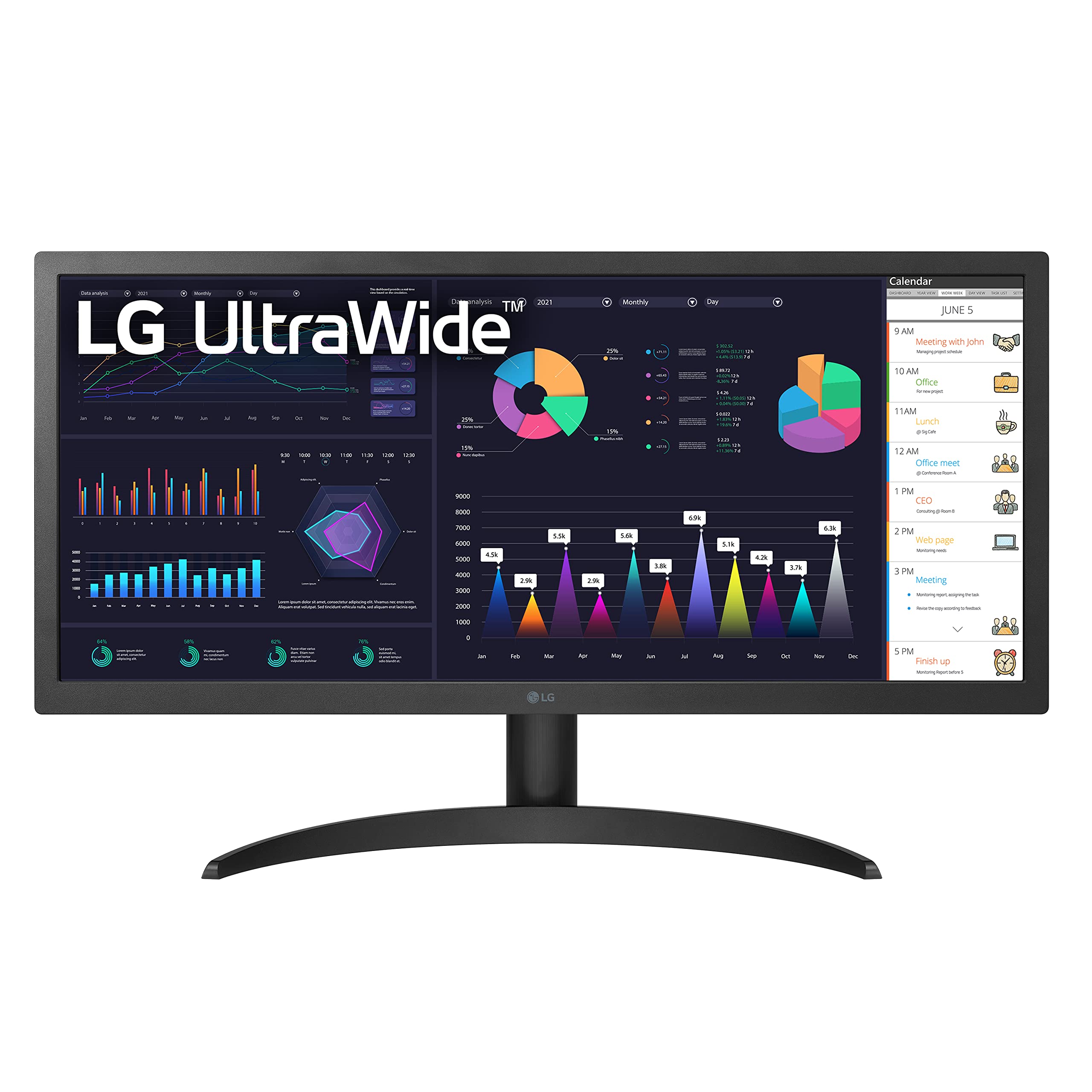 Foto 2 pulgar | Monitor para Ordenador LG Ultrawide FHD 26WQ500-B 26 Pulgadas IPS Negro - Venta Internacional