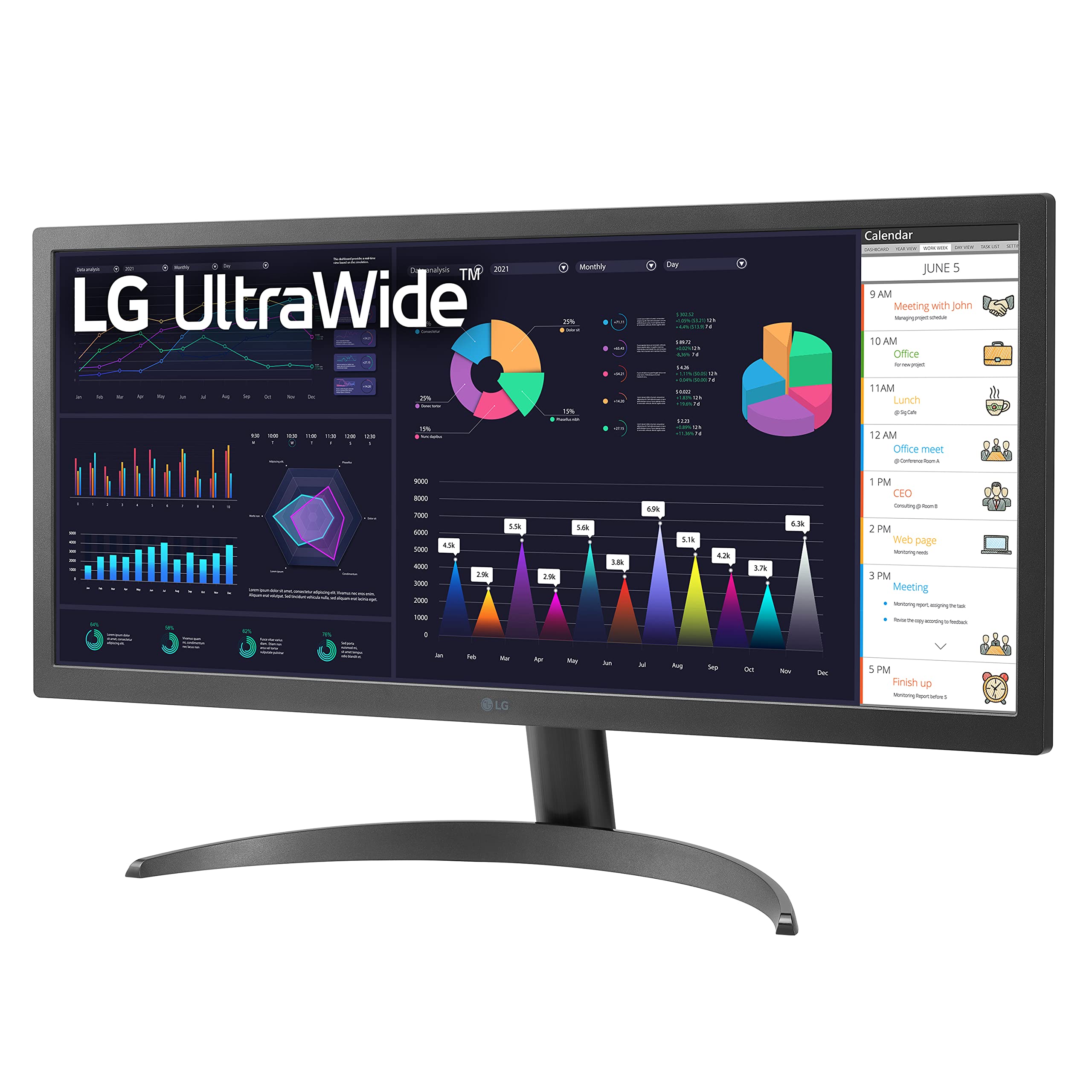 Foto 3 pulgar | Monitor para Ordenador LG Ultrawide FHD 26WQ500-B 26 Pulgadas IPS Negro - Venta Internacional