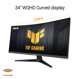Foto 2 | Monitor Asus Tuf Gaming Curvo Ultra Ancho de 34 Pulgadas VG34VQ3B - Venta Internacional