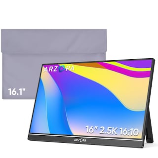 Foto 1 | Monitor Portátil Arzopa 16 2,5k 2560x1600 Qhd De 16,1 Pulgadas Con Funda - Venta Internacional.