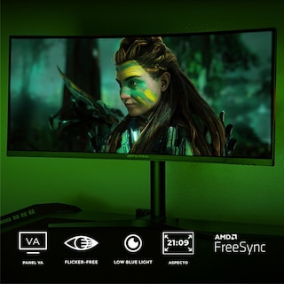 Foto 5 | Monitor Gamer Curvo 34'' Dxtgaming Immersion Ultra Wide Wqhd 1ms 165hz 4k Va Rgb Freesync Negro