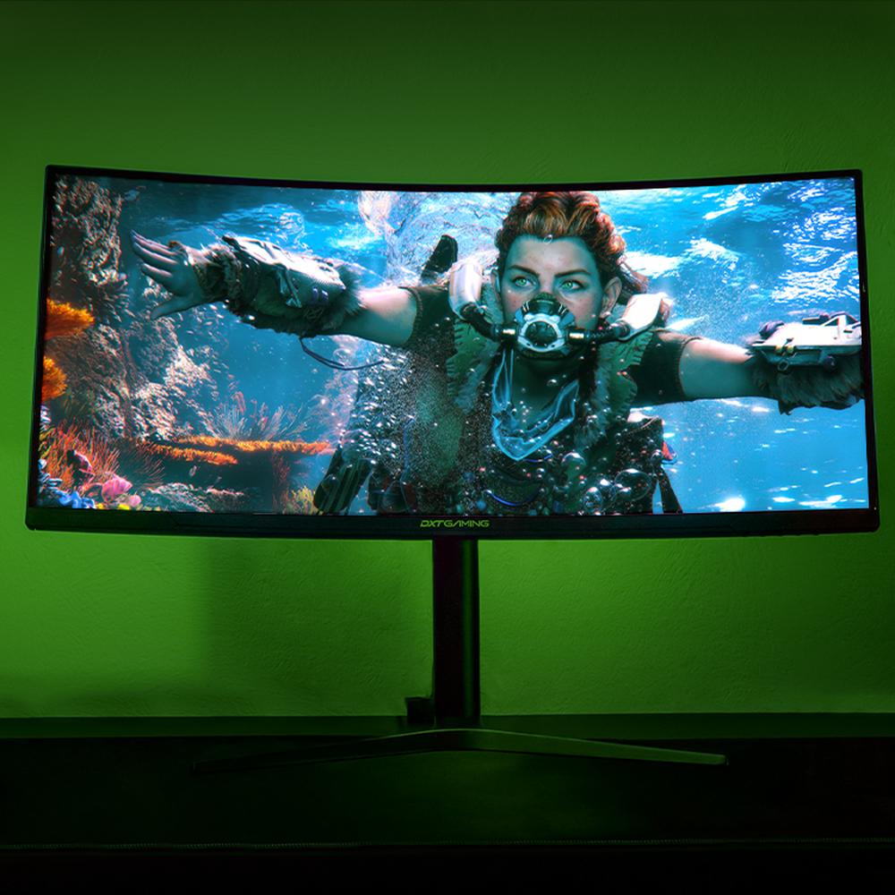 Foto 7 pulgar | Monitor Gamer Curvo 34'' Dxtgaming Immersion Ultra Wide Wqhd 1ms 165hz 4k Va Rgb Freesync Negro