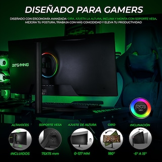 Foto 7 | Monitor Gamer Curvo 34" DXT GAMING Immersion Ultra Wide UWQHD 1MS 180Hz VA RGB FreeSync G-Sync Negro
