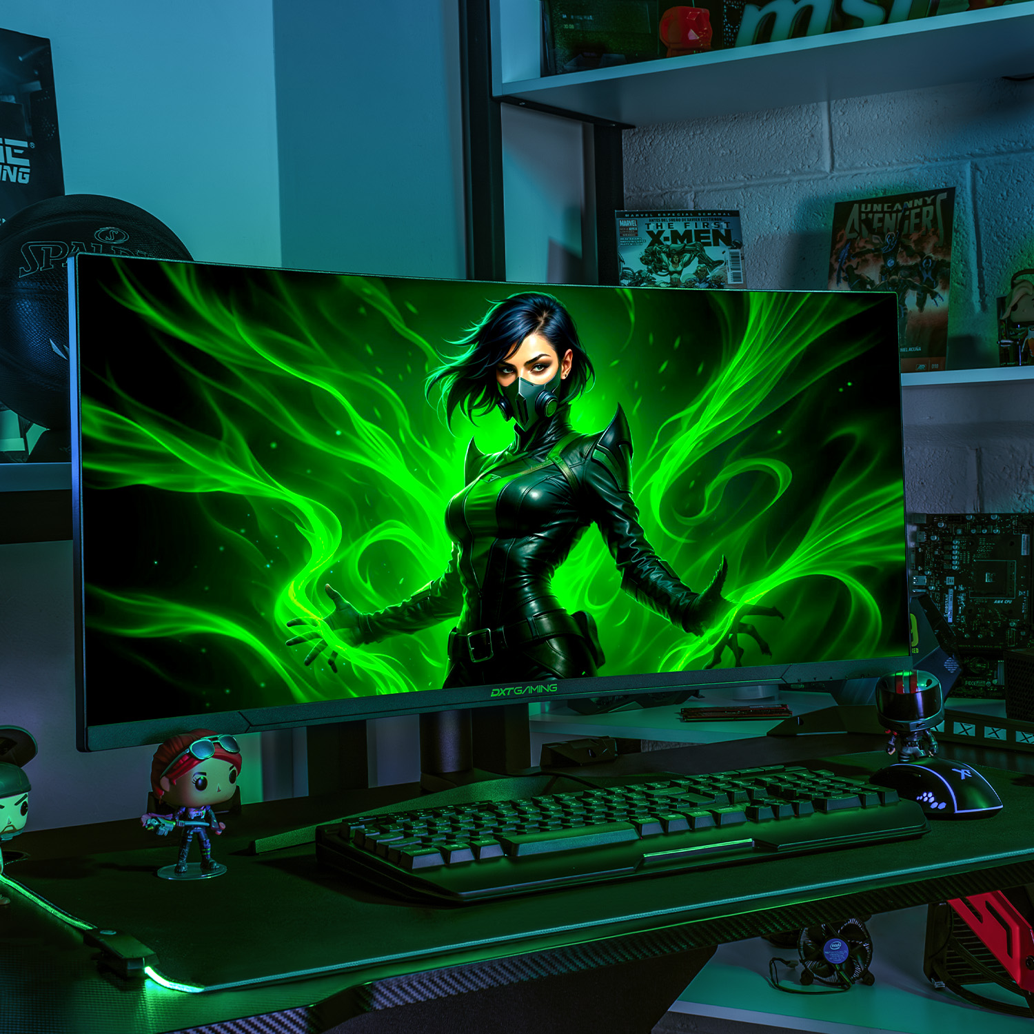 Foto 9 pulgar | Monitor Gamer Curvo 34" DXT GAMING Immersion Ultra Wide UWQHD 1MS 180Hz VA RGB FreeSync G-Sync Negro