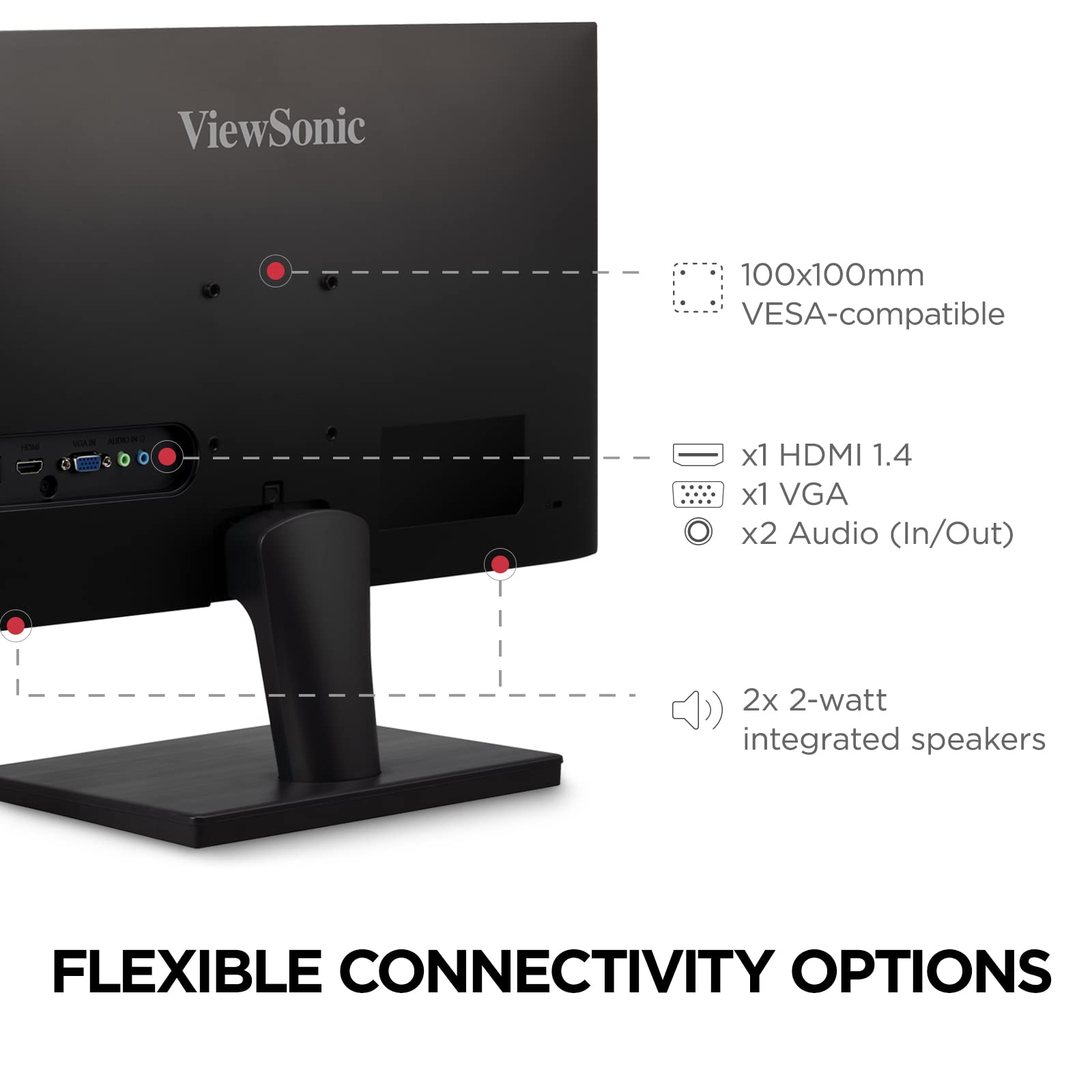 Foto 7 pulgar | Monitor Viewsonic Vs2447m, 24 Pulgadas, 1080p, 75 Hz, Freesync, Hdmi, Vga - Venta Internacional.