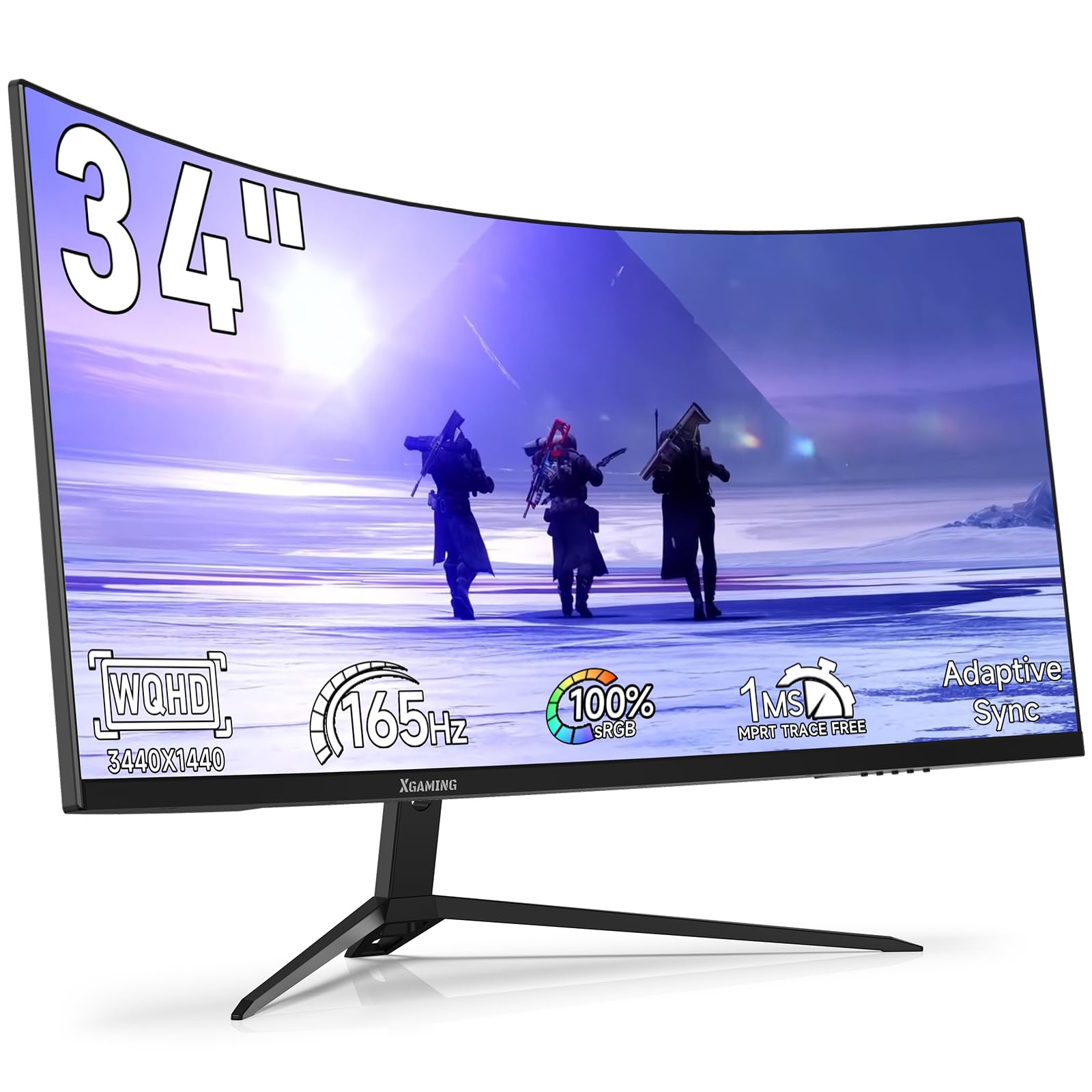 Monitor Memzuoix Qhd Curvo Ultra Ancho De 34 Pulgadas, 1440p, 165 Hz - Venta Internacional.