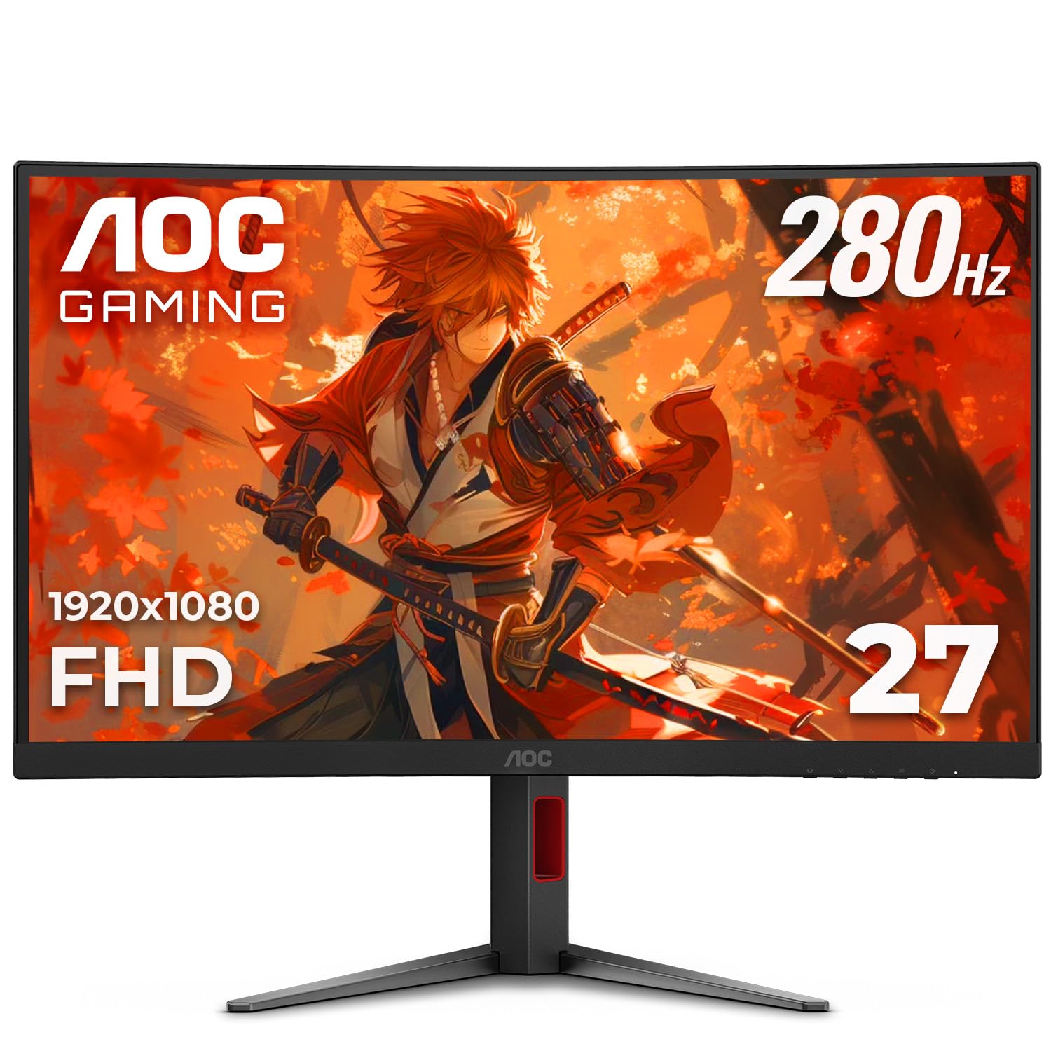 Monitor Aoc C27g4zh, 27 Pulgadas, Curvo, Ultrarrápido, Fhd, 280 Hz, Hdmi/dp - Venta Internacional.