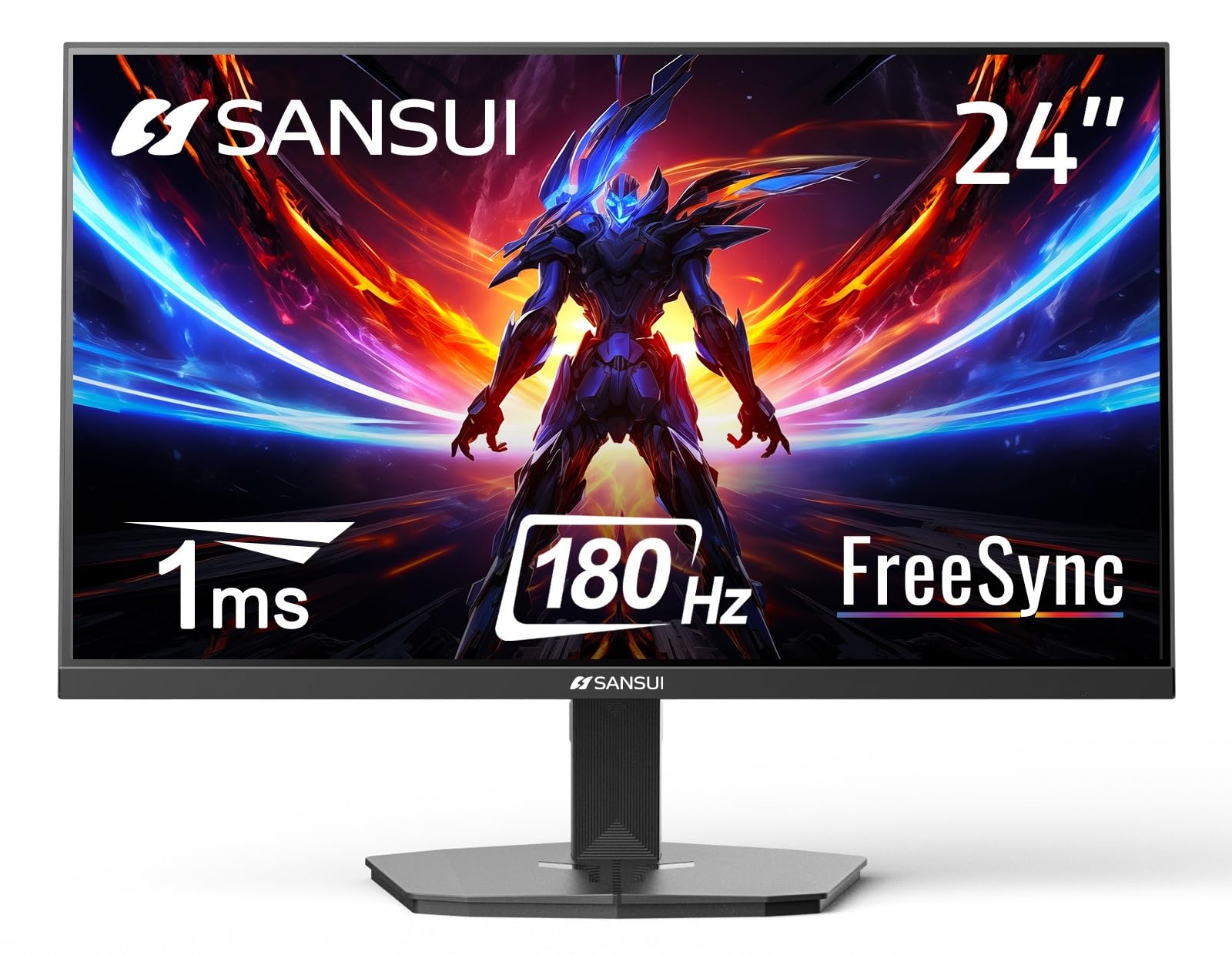 Foto 2 pulgar | Monitor Sansui Gaming De 24 Pulgadas, 180 Hz, 1 Ms, Freesync Hdr Fhd 1080p - Venta Internacional.