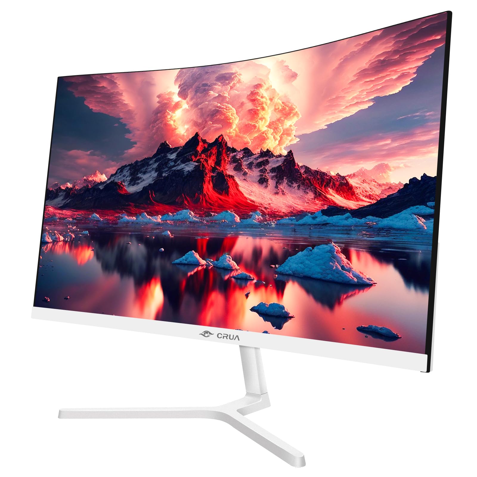 Foto 3 pulgar | Monitor Curvo Crua 24'' Fhd 100 Hz Blanco - Venta Internacional