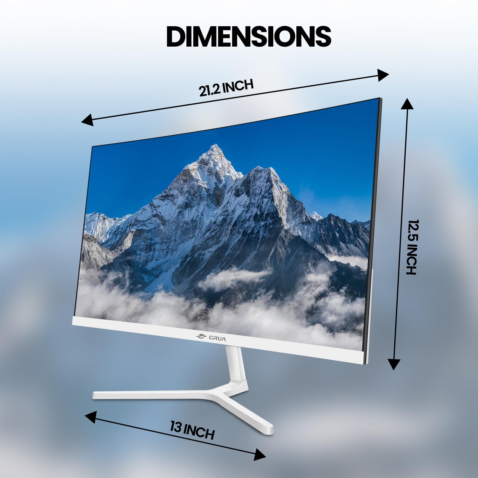 Foto 7 pulgar | Monitor Curvo Crua 24'' Fhd 100 Hz Blanco - Venta Internacional