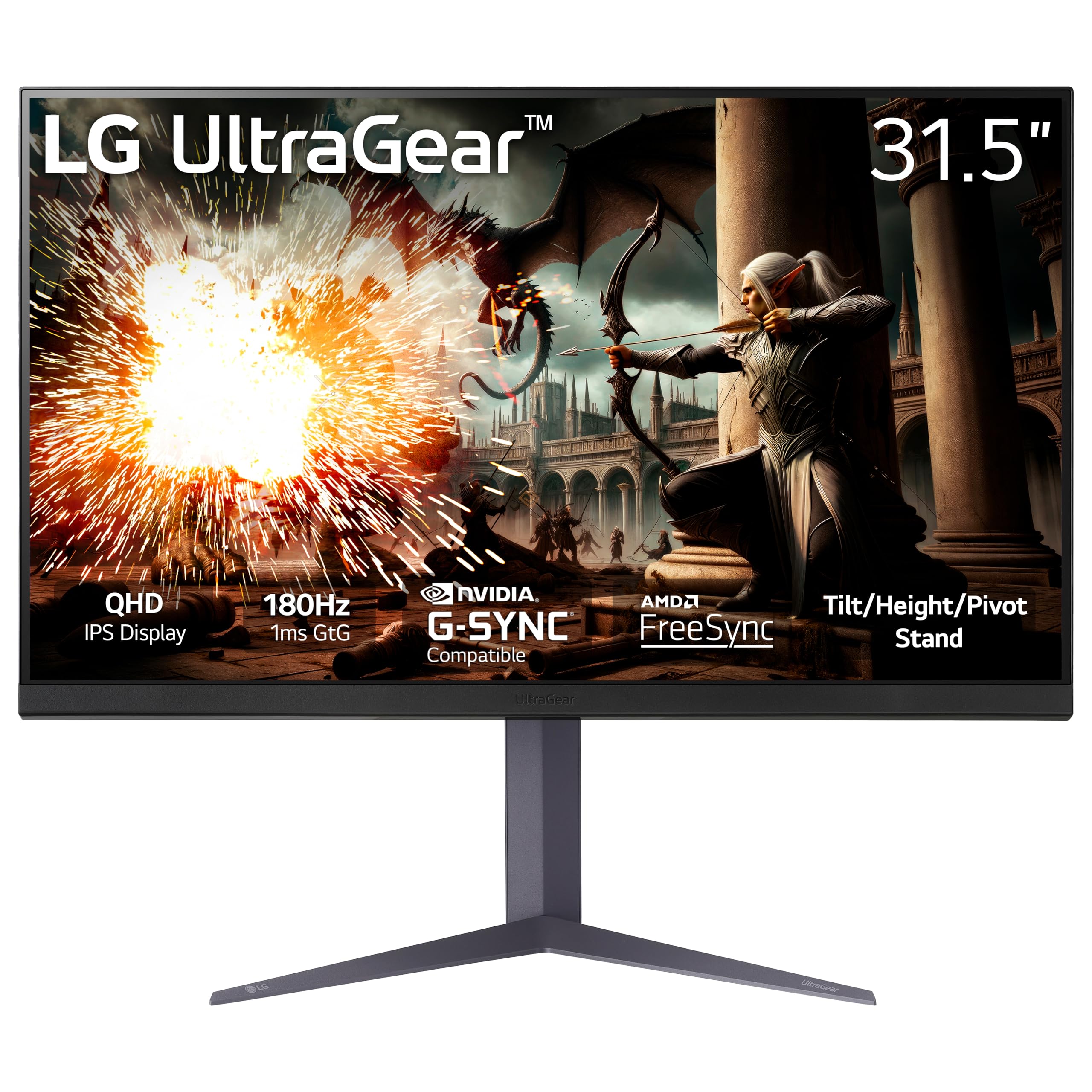 Foto 2 pulgar | Monitor Para Videojuegos Lg 32 Ultragear Qhd (2560 X 1440) 180 Hz 1 Ms - Venta Internacional.