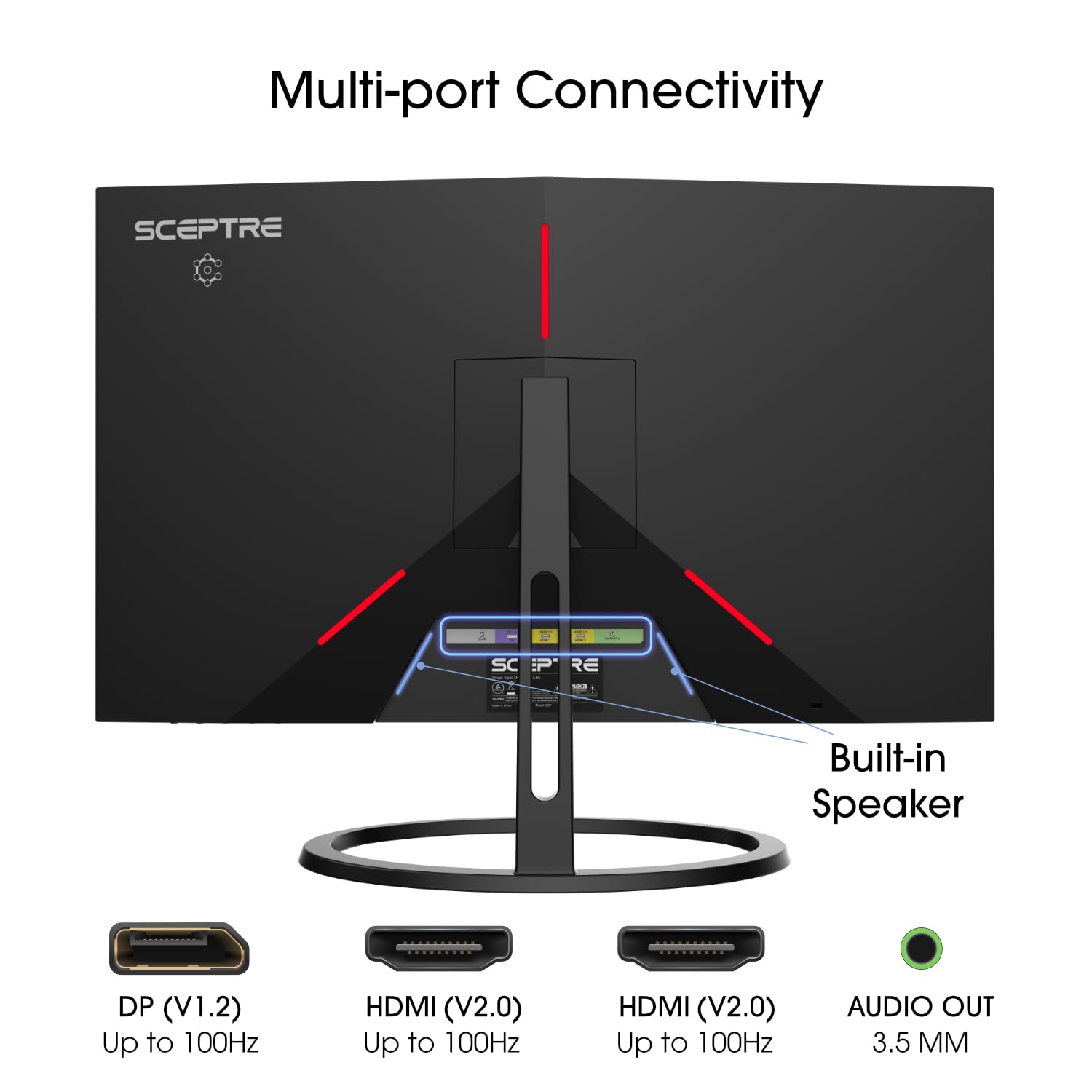 Foto 4 pulgar | Monitor Sceptre Ips De 27 Pulgadas, 2k, 2560 X 1440, Qhd, 75 Hz, Displayport Hdmi - Venta Internacional.