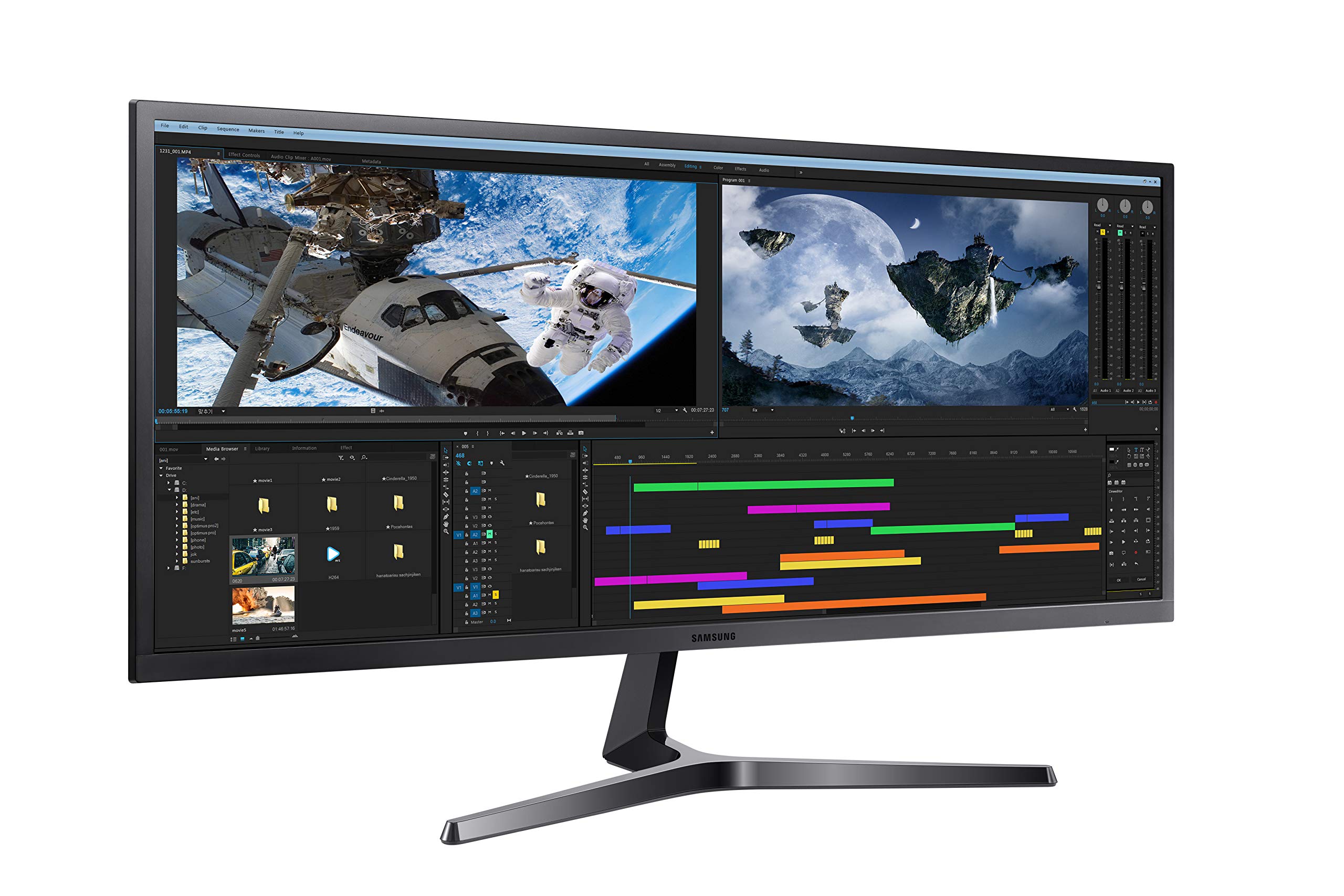 Foto 5 pulgar | Monitor Samsung Sj55w Ultrawide de 34 Pulgadas Wqhd 75 Hz Freesync - Venta Internacional