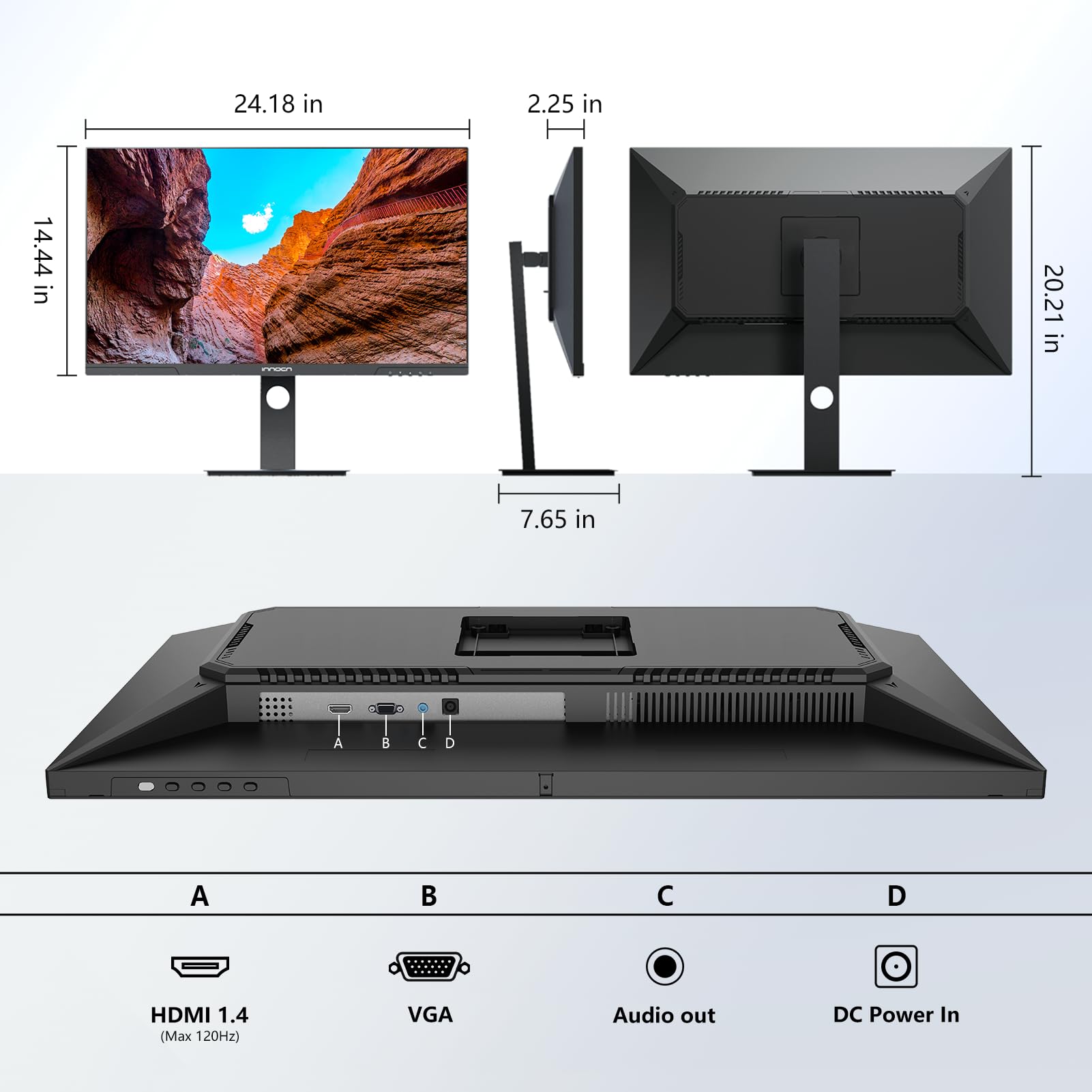 Foto 8 pulgar | Monitor Innocn 27d1fr 27'' 120 Hz Fhd 1920 X 1080 - Venta Internacional