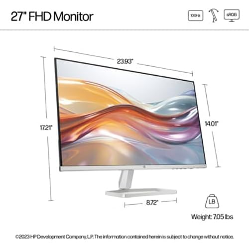 Foto 6 pulgar | Monitor Hp 527sf Serie 5, 27 Pulgadas, Fhd, 1920 X 1080 Ips, 100 Hz - Venta Internacional.