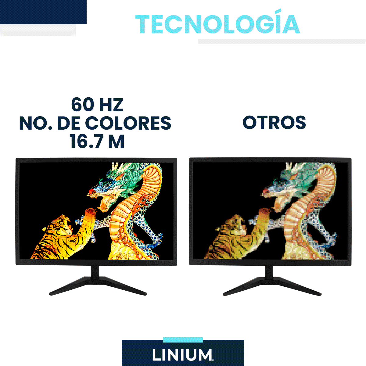 Foto 7 | Monitor Hd Linium Pantalla Pc Computadora 20 Pulgadas Led