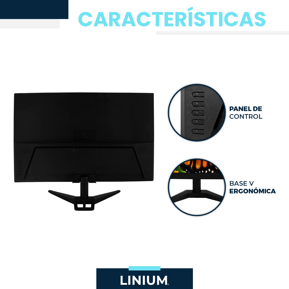 Foto 9 pulgar | Monitor Linium Pantalla Pc Computadora 22 Pulgadas Led H D