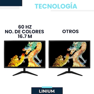 Foto 7 | Monitor H D Linium Pantalla Pc Computadora 19 Pulgadas Led