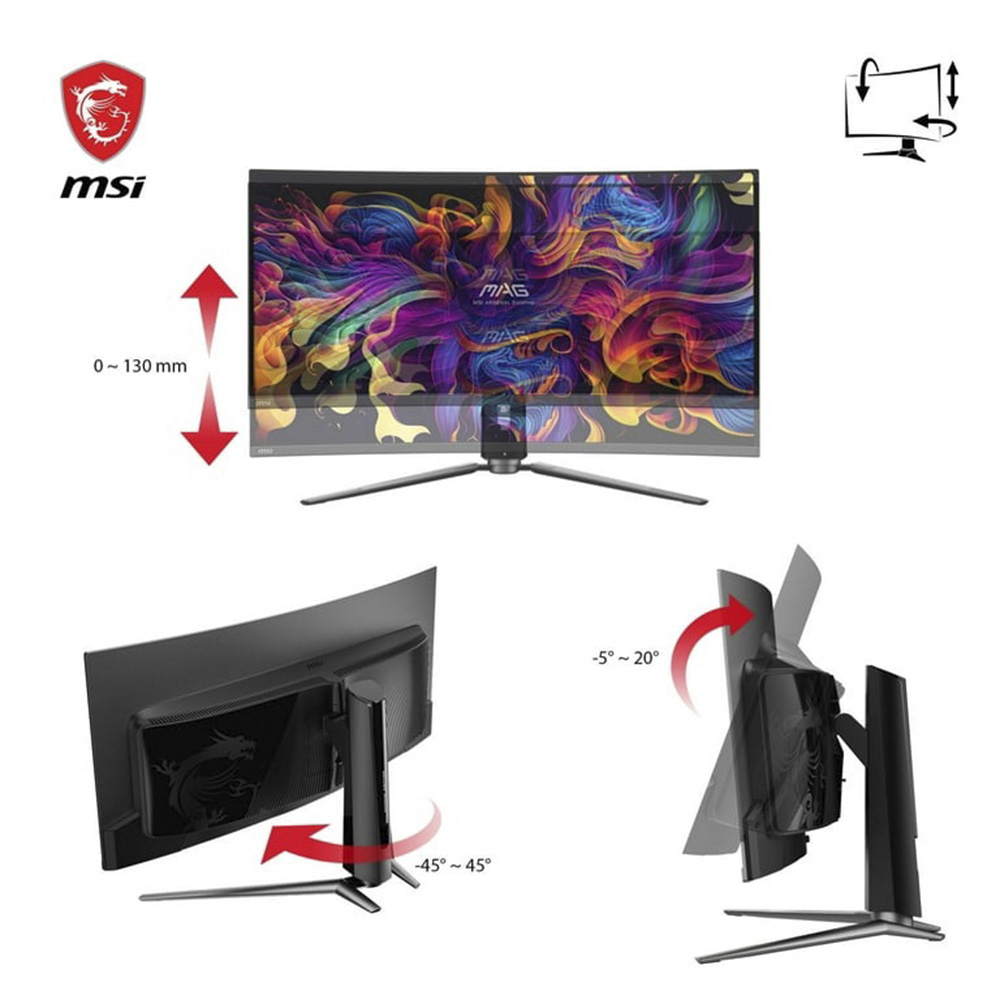 Foto 5 pulgar | Monitor MSI 34'' 175hz Uwqhd Curvo Dp HDMI Negro Mag 341cqp Qd-oled