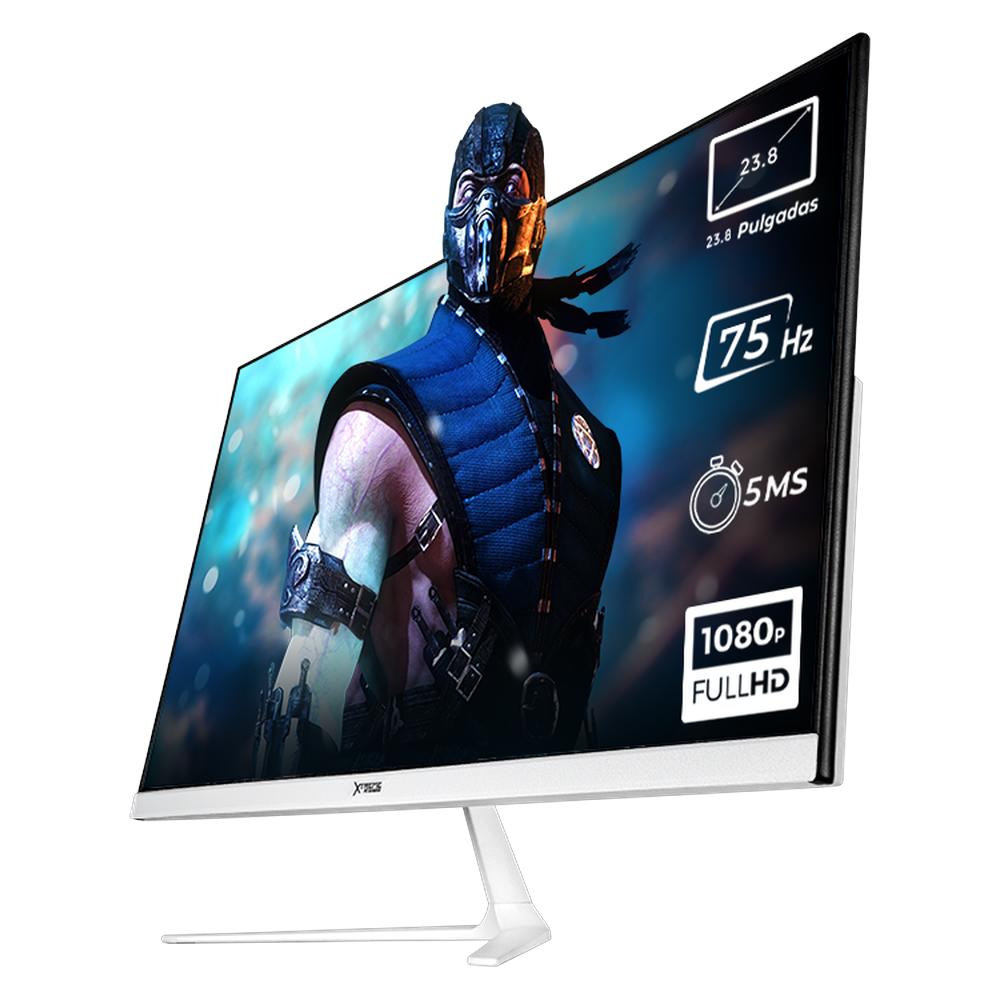 Foto 3 pulgar | Monitor Gamer Xtreme Pc Gaming Infinite Game 23.8'' 5ms 75hz Fhd Ips Hdmi Usb-c Altavoces Blanco Freesync G-sync