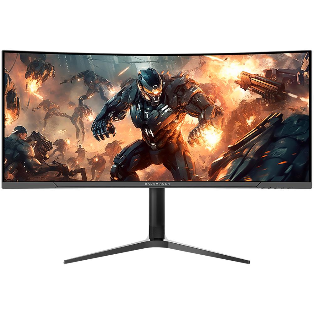 Foto 2 pulgar | Monitor Gamer Curvo 34 Balam Rush Ultra Explorer Mxt34p 1ms 165hz Ultra Wide Qhd Va Led Hdmi Dp Freesync Bocinas Negro