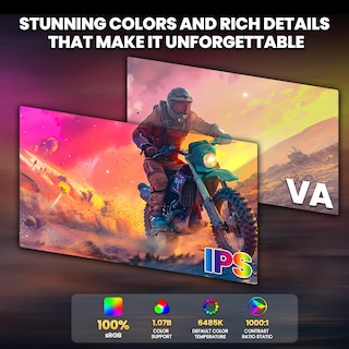 Foto 4 | Monitor Para Videojuegos Crua 4k Uhd 144 Hz Ips De 32 Pulgadas Con Freesync Hdr - Venta Internacional.