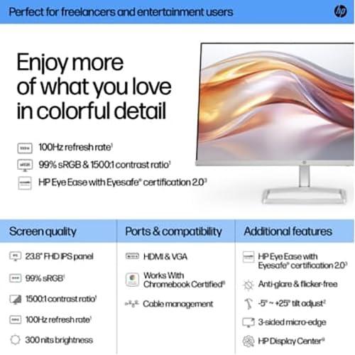Foto 4 pulgar | Monitor HP 524SF Serie 5 de 24 Pulgadas FHD 1920 X 1080 Ips 100 Hz - Venta Internacional