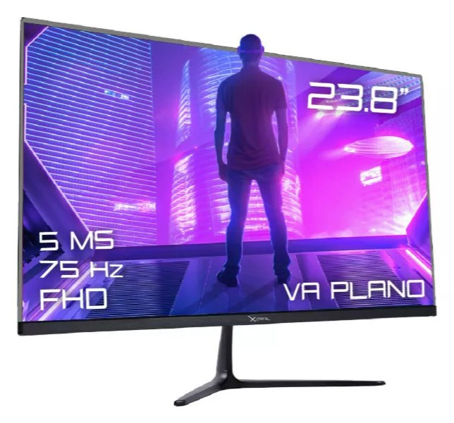 Foto 1 | Monitor Xzeal Starter 23.8'' Plano 75hz Resolución 1920x1080 Hdmi/vga