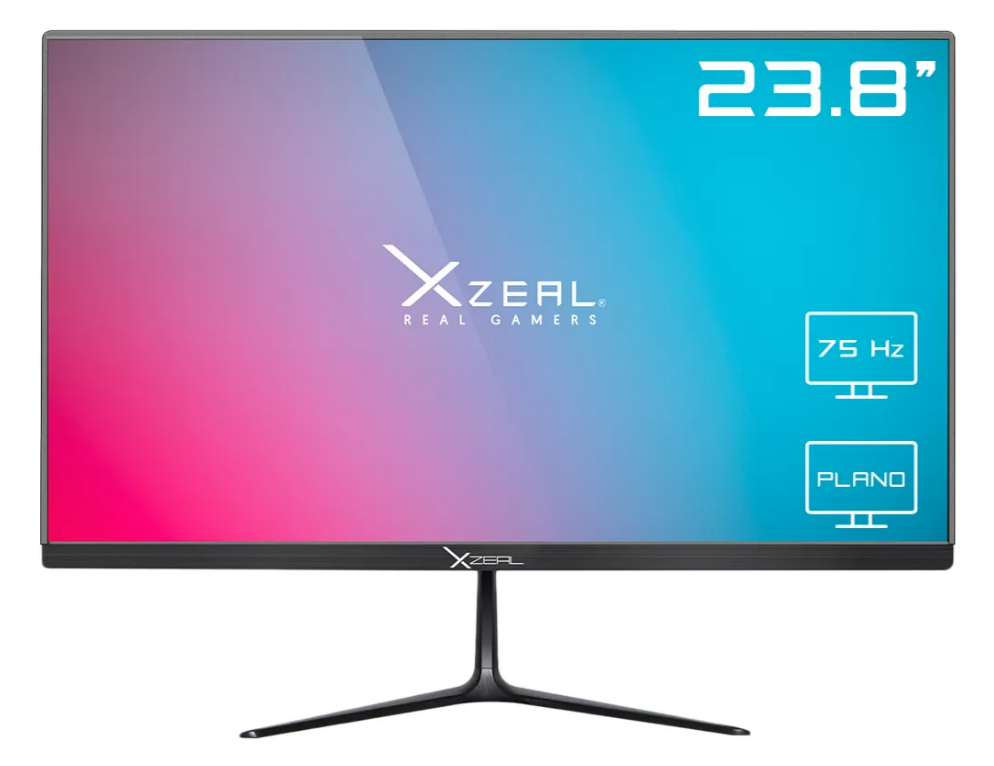 Foto 2 | Monitor Xzeal Starter 23.8'' Plano 75hz Resolución 1920x1080 Hdmi/vga