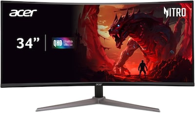 Foto 6 | Monitor Gamer Acer Nitro 34” Curvo Qhd 180hz 1ms 21:9 Hdr10 Freesync Premium Ed340cu Sbmiipx