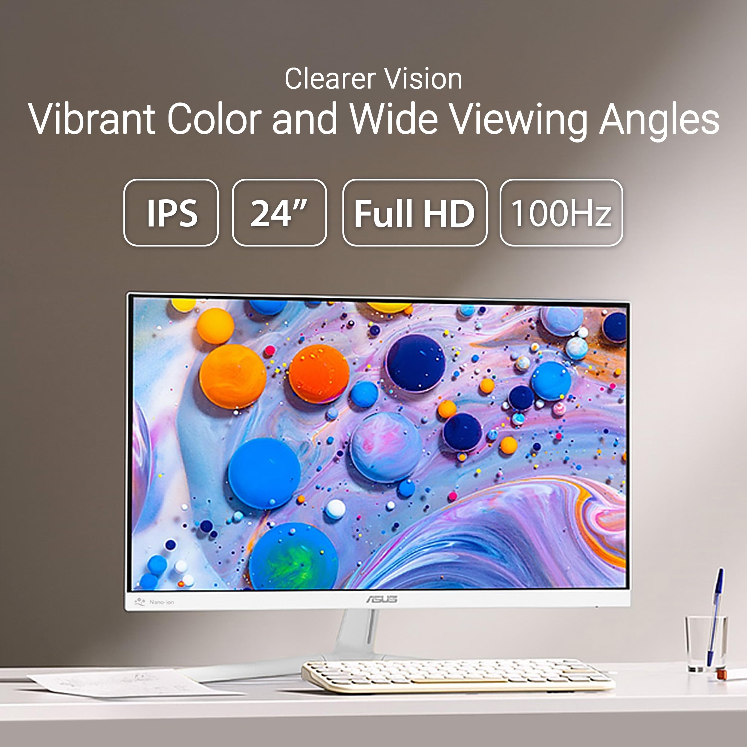 Foto 4 pulgar | Monitor Asus Vu249hfi-w 24'' Fhd 100hz Ips Eye Care - Venta Internacional.