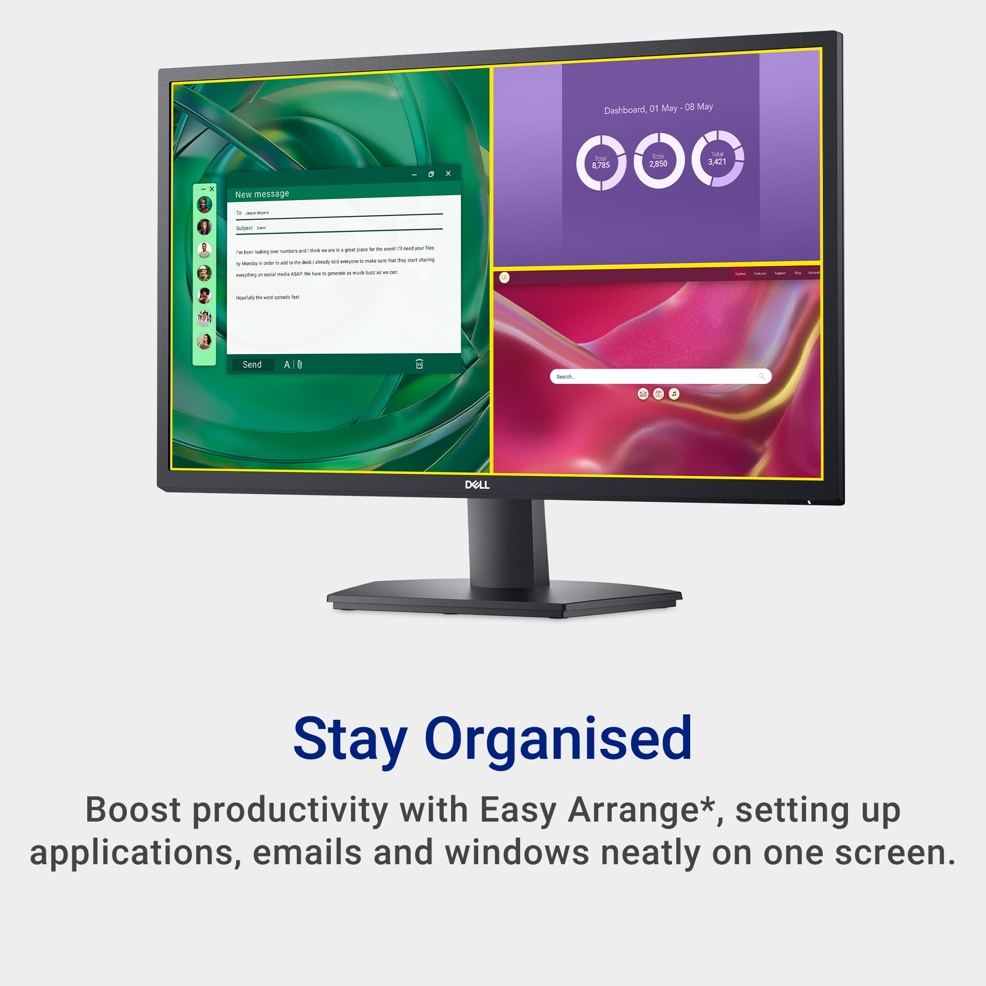 Foto 4 pulgar | Monitor Dell Se2725h, Pantalla Full Hd De 1920 X 1080 Va De 27 Pulgadas - Venta Internacional.