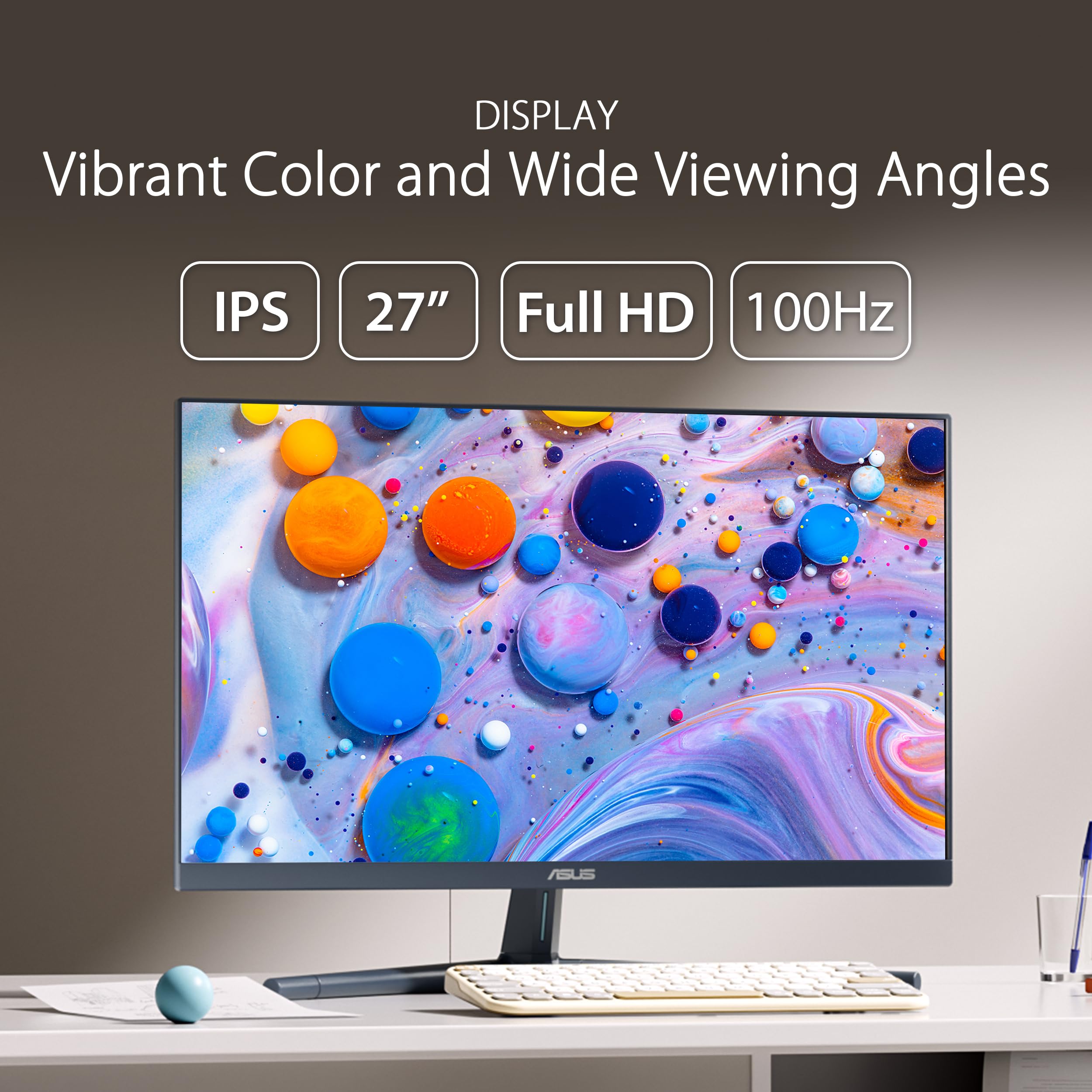 Foto 3 | Monitor Asus Vu279cfe-b 27'' Full Hd 1080p Ips 100 Hz Usb-c - Venta Internacional.