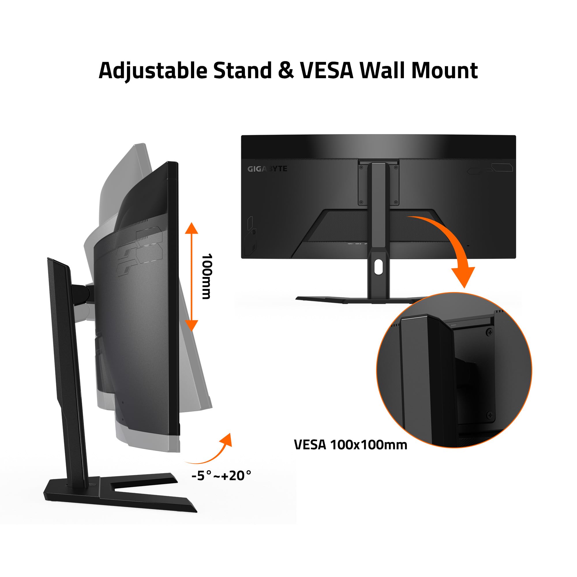 Foto 5 | Monitor Gigabyte G34wqcp Pro 34 Pulgadas Va Curvo Wqhd 180 Hz - Venta Internacional.
