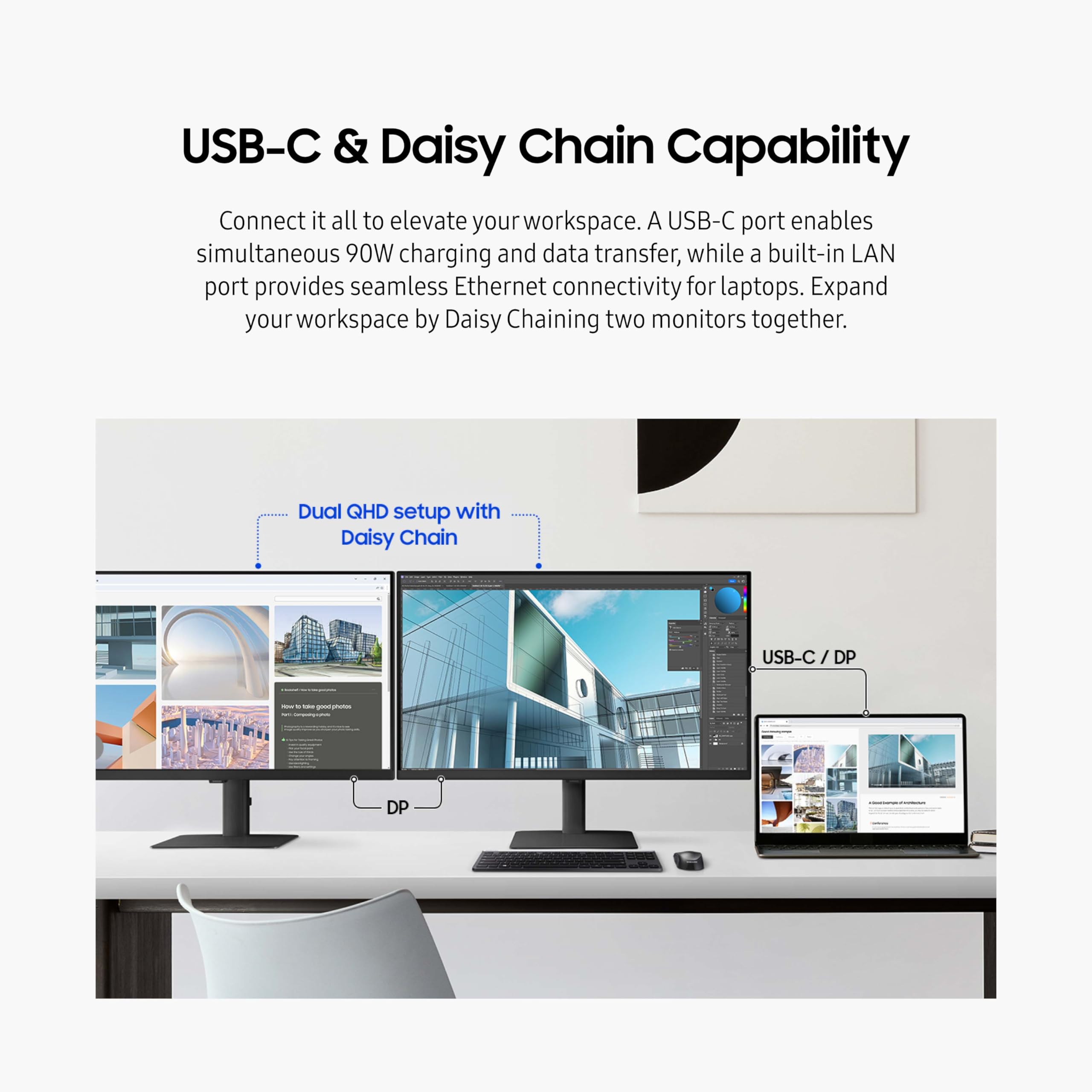 Foto 5 pulgar | Monitor Para Ordenador Samsung 32 Viewfinity S6 (s60ud) Qhd 100hz - Venta Internacional.