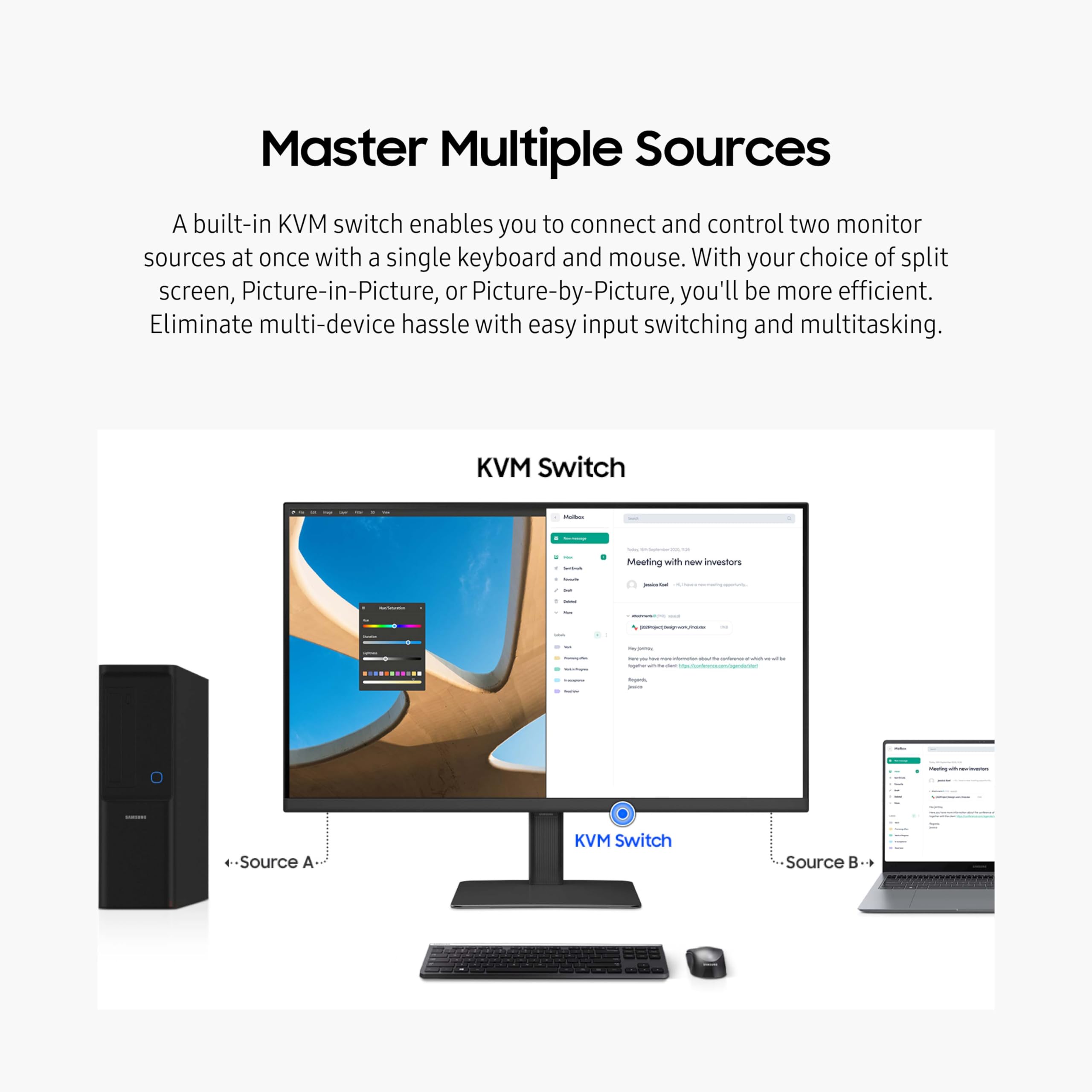 Foto 7 pulgar | Monitor Para Ordenador Samsung 32 Viewfinity S6 (s60ud) Qhd 100hz - Venta Internacional.