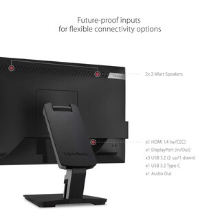 Foto 6 | Monitor Viewsonic Td2455 De 24 Pulgadas, 1080p, Ips, 10 Puntos Táctiles - Venta Internacional.