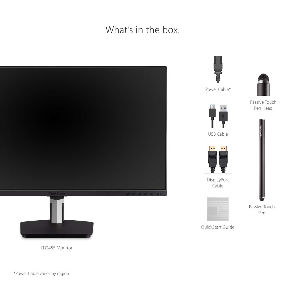 Foto 7 | Monitor Viewsonic Td2455 De 24 Pulgadas, 1080p, Ips, 10 Puntos Táctiles - Venta Internacional.