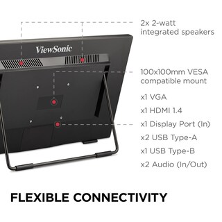 Foto 6 | Monitor Viewsonic Td2465 Con Pantalla Táctil Hdmi/usb De 24 Pulgadas Y 1080p - Venta Internacional.