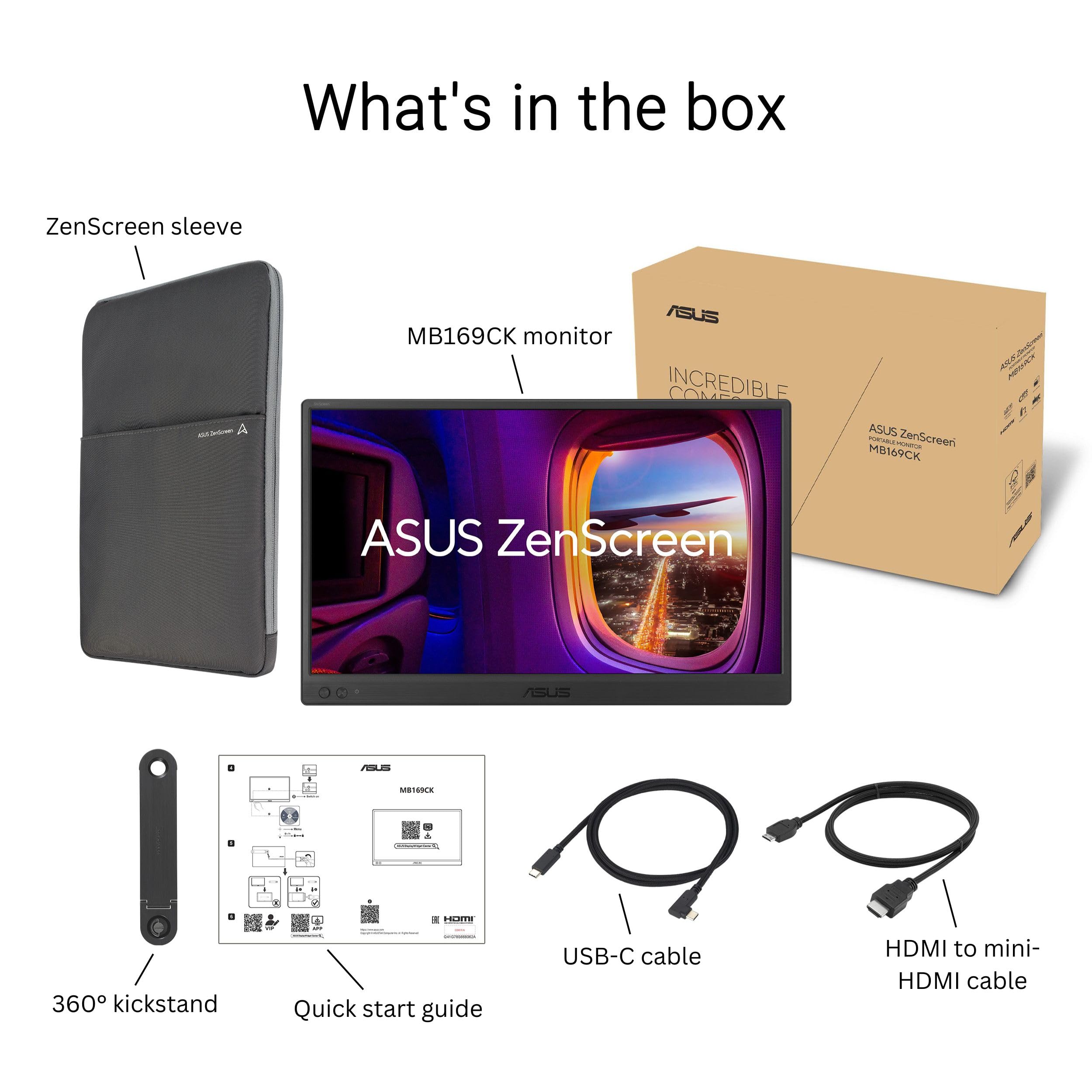 Foto 8 pulgar | Monitor Usb Portátil Asus Zenscreen Mb169ck 16'' Full Hd - Venta Internacional.