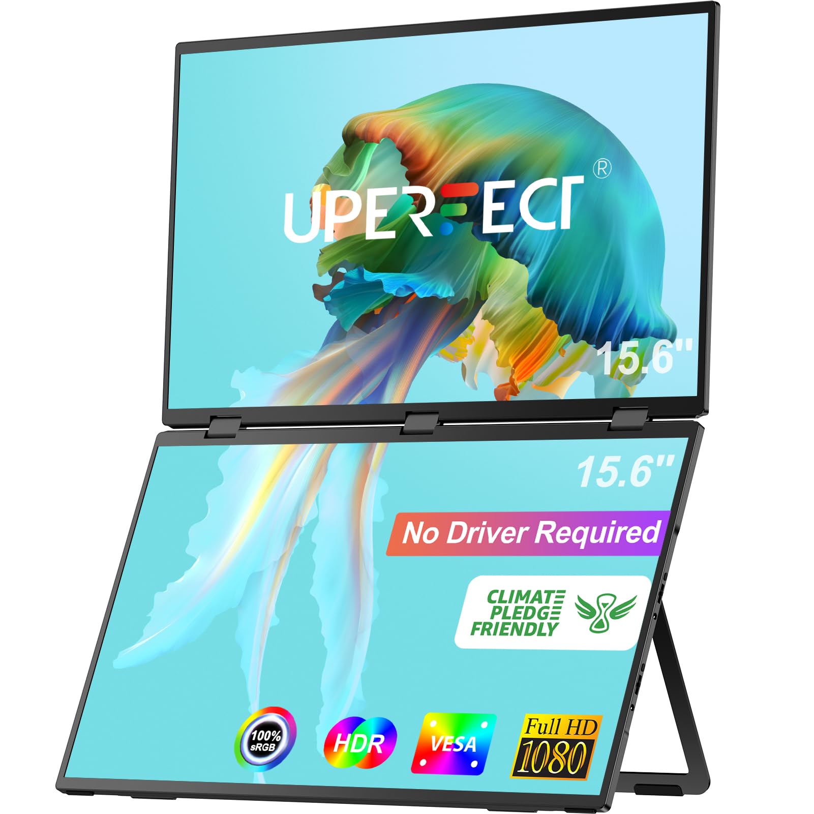 Foto 1 | Monitor Portátil De Doble Monitor Uperfect Delta 15.6 1080p Hdr - Venta Internacional.
